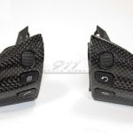 Carbon Fiber Cover Parts on Multifunction Steering Wheel Manual Transmission for Porsche 997