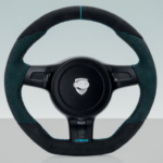 TECHART 3-Spokes Steering Wheel Type 5 in Leather, Custom Color I for Porsche 911 (991)