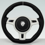 TECHART 3-Spokes Steering Wheel [Type 5 in Leather, Custom Color] for Porsche 911 991