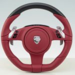 TECHART 3-Spokes Steering Wheel Type PDK in Leather/Carbon Fiber I for Porsche 911 (991)