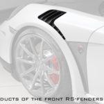 TopCar Design Air Ducts of the Front Fenders, 2 pcs, Visible Carbon for 991 Stinger GTR GEN.2
