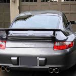 Misha Design Porsche 997 GT2M wing on gray Carrera 911