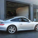 Misha Design Porsche 997 GTM wing on silver Carrera S
