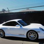 Misha Design Porsche GTM front lip on white Carrera 911