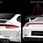 Rear spoiler, Carbon GT TechArt for 911 Carrera GT