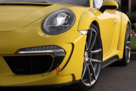 TopCar Design LED Inserts for Front Bumper Carbon for 991 Carrera Stinger
