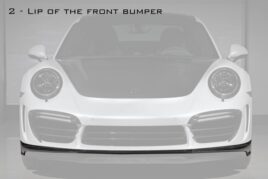 TopCar Design Lip of the Front Bumper, Visible Carbon for 991 Stinger GTR GEN.2