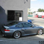 Misha Design Porsche 996 Turbo GT2 wing on seal gray 996 TT cabriolet