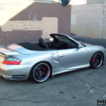 Misha Design Porsche 996 Turbo GTM1 wing on silver 996 TT Cabriolet