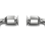 Akrapovic Link pipe set (100 cpsi cats, Titanium) for Porsche 911 Turbo/Turbo S (997.2)