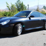 Misha Design Porsche 996 C4S GT2M wing on black Carrera 4S
