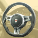 Sport steering wheel with MANSORY logo
