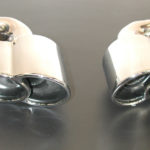 Twin pipe tailpipe tips, 98-05 Porsche 996 non-turbo exc. C4S
