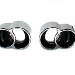 Twin Pipe Tailpipe Tips, Porsche 996 Twin Turbo 2000-05 (996TT)