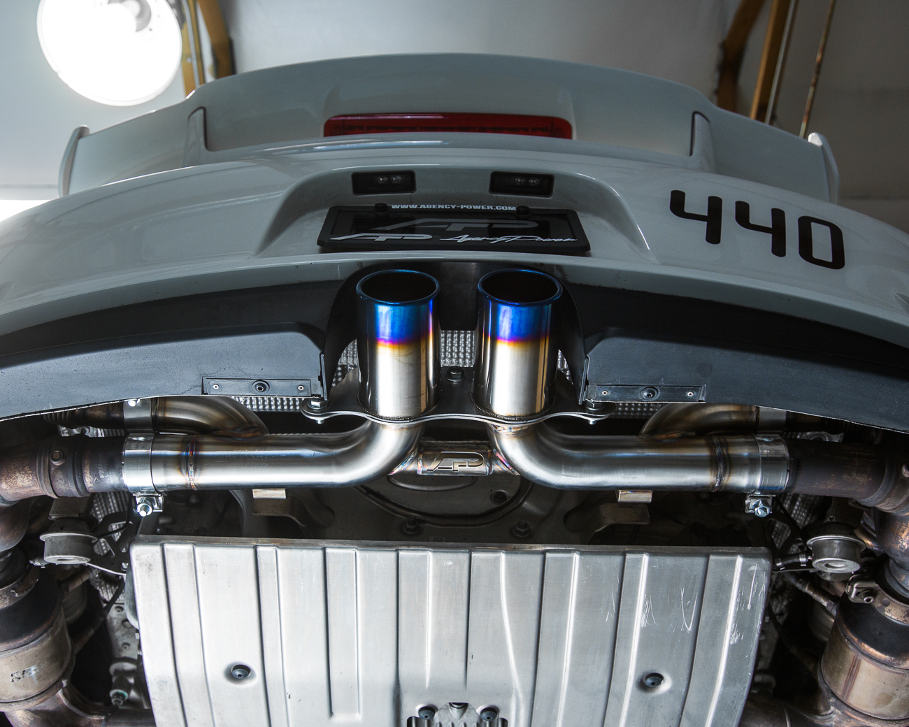 Agency Power Titanium Exhaust Burnt Tips Porsche 991.2 GT3 GT3RS 14-19