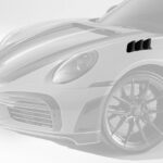 TopCar Air Ducts of the Front Fenders, 2 pcs, Visible Carbon for 992 Cabrio Stinger GTR Carbon Edition