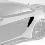 TopCar Air intakes of the Rear Fenders, 2 pcs, Visible carbon for Porsche 992 Stinger GTR 3.0