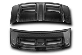 TopCar Engine Cover, Visible Carbon for Porsche 992 Turbo(s) Light Pack