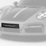 TopCar Frame for Car number, Visible Carbon for 992 Cabrio Stinger GTR Carbon Edition