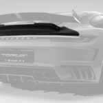 TopCar Podium Rear Spoiler Visible Carbon for Porsche 992 Stinger GTR 3.0