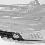 TopCar Rear Bumper Diffuser, Visible Carbon for 992 Cabrio Stinger GTR Carbon Edition