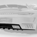 TopCar Rear Bumper Diffuser Visible Carbon for Porsche 992 Stinger GTR 3.0