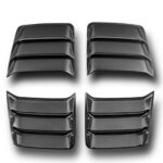TopCar Set of the Air vents of the Engine, Visible Carbon for Porsche 992 Turbo(s) Light Pack