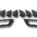 TopCar Side Air ducts of the Rear Bumper, 2 pcs, Visible Carbon for Porsche 992 Turbo(s) Light Pack