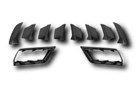 TopCar Side Air ducts of the Rear Bumper, 2 pcs, Visible Carbon for Porsche 992 Turbo(s) Light Pack