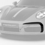 TopCar Side Inserts of the Front Bumper 2 pcs, Visible Carbon for 992 Cabrio Stinger GTR Carbon Edition
