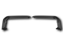 TopCar Side inserts of the Front Bumper 2 pcs, Visible Carbon for Porsche 992 Turbo(s) Light Pack