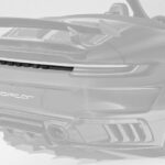 TopCar Strap STINGER Rear Bumper Visible Carbon for 992 Cabrio Stinger GTR Carbon Edition