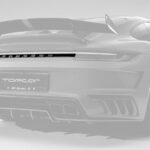 TopCar Strap STINGER Rear Bumper Visible Carbon for Porsche 992 Stinger GTR 3.0