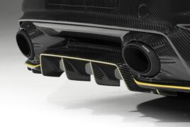 TopCar Titanium Exhaust ( Akrapovic ) with Black Tips for Porsche 992 Turbo(s) Light Pack