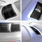 TopCar Design Set of the Air vents of the Engine, Visible Carbon for 991 Stinger GTR gen.2