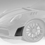 TopCar Design Side Air ducts of the Front bumper, 2 pcs, Visible carbon for 992 Stinger GTR Limited Carbon Edition
