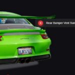 1016 Industries Carbon Fiber Rear Bumper Vent Surround for Porsche 991.2 GT3/GT3 RS 2017-2019