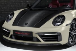 TopCar Visible Carbon Lip of the Front Bumper for 992 Stinger Light Pack